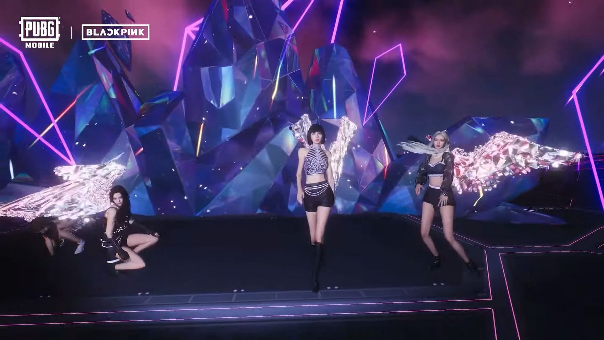 BLACKPINK's avatars from the virtual concert (Image via Krafton)